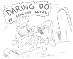 Size: 349x281 | Tagged: artist:fadri, daring do, derpibooru import, george lucas, safe