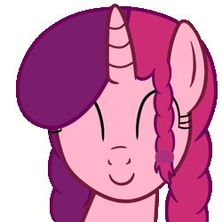 Size: 600x600 | Tagged: safe, artist:smile, derpibooru import, oc, oc:marker pony, unofficial characters only, pony, unicorn, 4chan, animated, eyes closed, female, headbob, mare, smiling