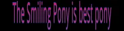 Size: 4000x1000 | Tagged: best pony, derpibooru import, lies, safe, text, text only, the smiling pony