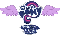 Size: 4800x2800 | Tagged: safe, artist:mamandil, derpibooru import, edit, twilight sparkle, twilight sparkle (alicorn), alicorn, pony, absurd resolution, best pony, female, logo, logo edit, mare, my little pony logo, simple background, transparent background, vector