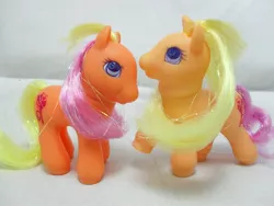 Size: 600x450 | Tagged: awesome name, baby ponies, derpibooru import, fire, g2, princess fire, princess flame, safe, toy, twins