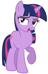 Size: 5556x8538 | Tagged: safe, artist:discorded, derpibooru import, part of a set, twilight sparkle, unicorn, games ponies play, absurd resolution, bedroom eyes, crystal empire cheer meme, simple background, solo, transparent background, unicorn twilight, vector