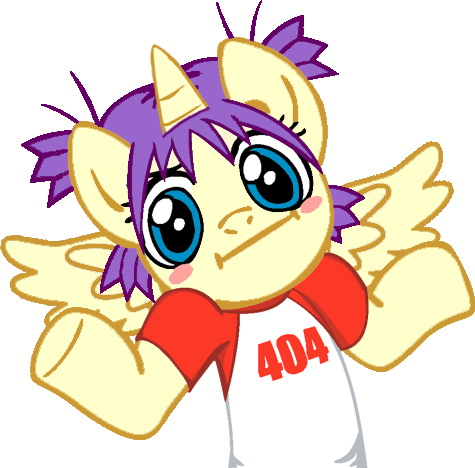 Size: 475x468 | Tagged: safe, derpibooru import, alula, pluto, princess erroria, ponified, alicorn, pony, /mlp/, 404, 4chan, :i, clothes, error, error message, looking at you, shirt, shrug, shrugpony, solo, underhoof, yotsuba