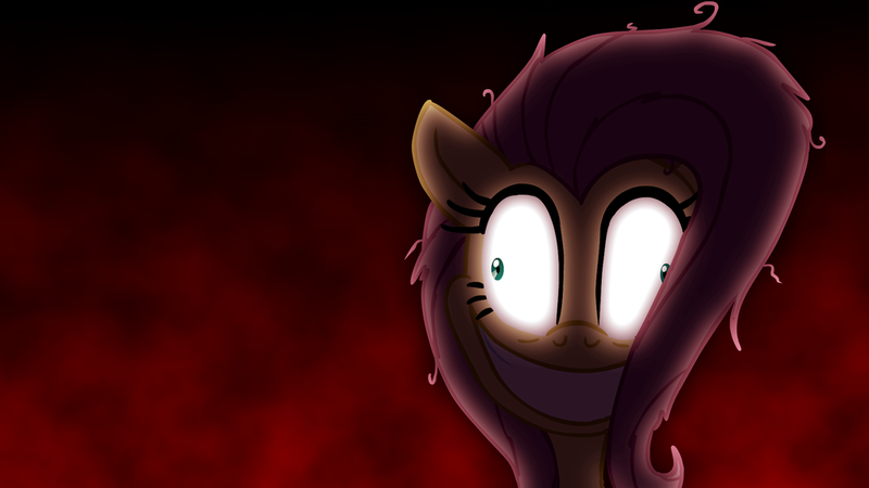 Size: 1024x576 | Tagged: artist:colossalstinker, derpibooru import, fluttershy, insanity, messy mane, psychoshy, semi-grimdark