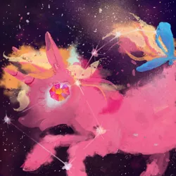 Size: 850x850 | Tagged: safe, artist:cygaj, derpibooru import, galaxy (g1), pony, twinkle eyed pony, constellation, g1, space, stars, ursa major (constellation)