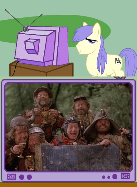 Size: 564x770 | Tagged: derpibooru import, exploitable meme, meme, obligatory pony, safe, shortround, time bandits, tv meme