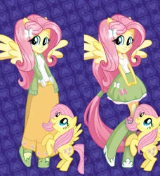 Size: 520x570 | Tagged: safe, derpibooru import, edit, fluttershy, pony, equestria girls, alternate costumes, alternate design, alternative cutie mark placement, clothes, dress, equestria girls plus, facial cutie mark, human ponidox, ponied up, self ponidox, stock vector