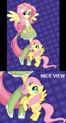 Size: 522x971 | Tagged: suggestive, derpibooru import, fluttershy, human, equestria girls, alternative cutie mark placement, facial cutie mark, humanized, ponied up, show accurate, show accurate porn