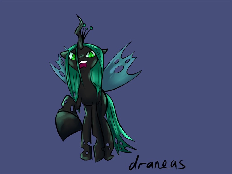 Size: 1000x750 | Tagged: 30 minute art challenge, artist:draneas, derpibooru import, hooves, queen chrysalis, safe