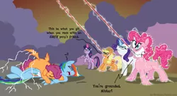 Size: 1036x562 | Tagged: applejack, ax brutaloo, derpibooru import, pinkie pie, rarity, safe, scootaloo, twilight sparkle