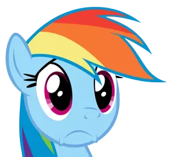 Size: 4548x4174 | Tagged: absurd resolution, artist:lahirien, cute, derpibooru import, magical mystery cure, rainbow dash, reaction image, sad, safe, simple background, solo, transparent background, vector