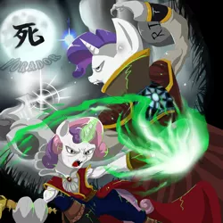 Size: 894x894 | Tagged: anime, artist:bob401, crossover, derpibooru import, legacy of kain, rarity, safe, sweetie belle