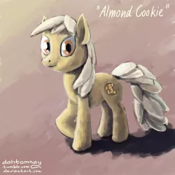 Size: 1280x1280 | Tagged: safe, artist:dahtamnay, derpibooru import, ponified, food pony, original species, pony, 30 minute art challenge, cookie, food