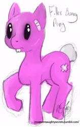 Size: 331x524 | Tagged: safe, artist:ms-seven0, derpibooru import, ponified, pony, 30 minute art challenge, filler bunny