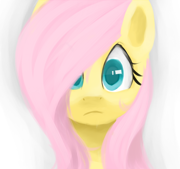 Size: 600x563 | Tagged: artist:marisalle, bust, derpibooru import, fluttershy, portrait, safe, solo