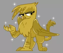 Size: 612x522 | Tagged: safe, artist:death-driver-5000, derpibooru import, gilda, gryphon, gold, golden gilda, griffon treasure, griffons doing griffon things, image, luster dust, luster dust-ified, namesake, png, pun