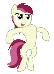 Size: 3592x4920 | Tagged: safe, artist:ocarina0ftimelord, derpibooru import, roseluck, pony, bipedal, puffed chest, simple background, solo, transparent background, vector