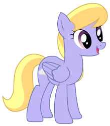 Size: 4377x5000 | Tagged: safe, artist:kooner-cz, derpibooru import, cloud kicker, pegasus, pony, absurd resolution, background pony, female, mare, open mouth, simple background, solo, transparent, transparent background, vector