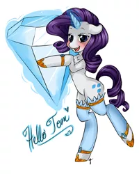 Size: 1280x1600 | Tagged: safe, artist:tiki-sama, derpibooru import, rarity, unicorn, glowing horn, horn