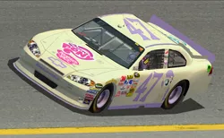 Size: 1248x767 | Tagged: 4chan, alula, artist:vanishing77, car, chevrolet, chevrolet impala, derpibooru import, female, filly, logo, nascar, pluto, princess erroria, racecar, racing is magic, safe, vehicle