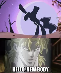 Size: 596x705 | Tagged: caption, derpibooru import, dio brando, exploitable meme, headless, headless horse, image macro, joestar meme, jojo's bizarre adventure, meme, safe, text