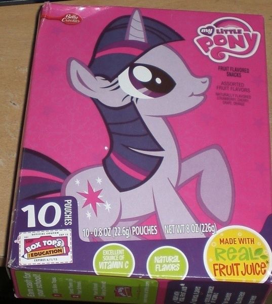 Size: 560x626 | Tagged: derpibooru import, fruit snacks, merchandise, safe, twilight is a lion, twilight sparkle