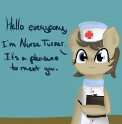 Size: 465x470 | Tagged: artist:lilliesinthegarden, crossdressing, derpibooru import, doctor whooves, nurse, nurse turner, safe, solo, time turner, tumblr