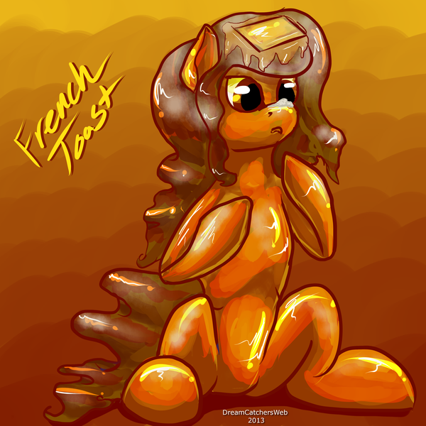 Size: 4000x4000 | Tagged: safe, artist:blindcoyote, derpibooru import, ponified, food pony, original species, pony, bread, food, toast