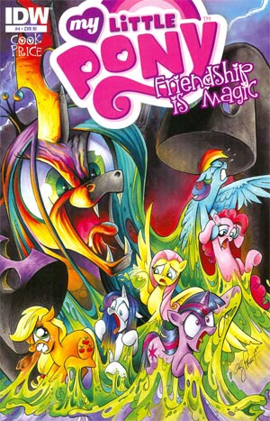 Size: 300x467 | Tagged: applejack, comic, comic cover, cover, derpibooru import, fluttershy, idw, mane six, official, official comic, pinkie pie, queen chrysalis, rainbow dash, rarity, safe, twilight sparkle