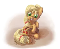 Size: 2425x1999 | Tagged: safe, artist:morevespenegas, derpibooru import, applejack, earth pony, pony, solo