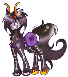 Size: 448x510 | Tagged: safe, artist:pony-untastic, derpibooru import, ponified, pony, homestuck, kurloz makara, simple background, solo, transparent background, unshorn fetlocks