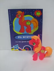 Size: 1200x1600 | Tagged: safe, derpibooru import, big macintosh, earth pony, pony, blind bag, collector card, irl, male, photo, stallion, toy