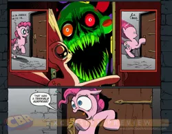 Size: 900x700 | Tagged: comic, derpibooru import, exploitable meme, homestuck, lord english, meme, obligatory pony, pinkie pie, semi-grimdark, surprise door