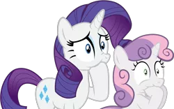 Size: 5601x3500 | Tagged: absurd resolution, artist:the-crusius, derpibooru import, female, food, hoof in mouth, marshmallow, rarity, rarity is a marshmallow, safe, siblings, simple background, sisters, sweetie belle, sweetie belle is a marshmallow too, transparent background, vector