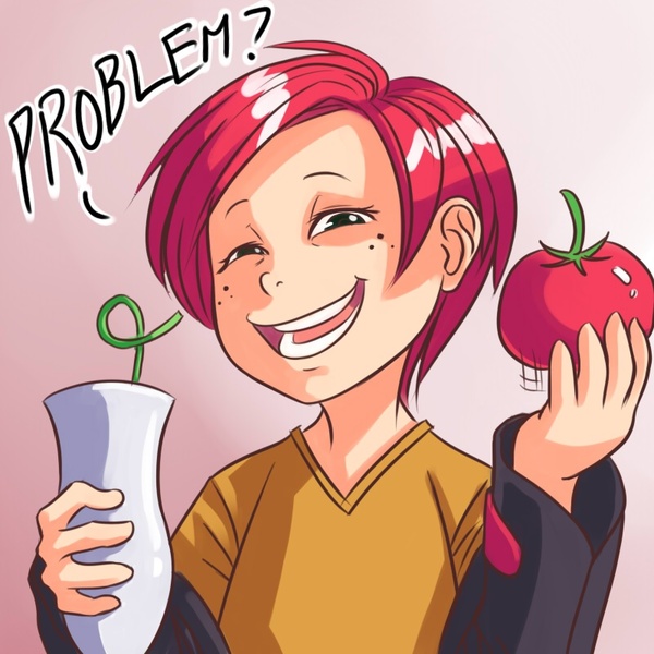 Size: 800x800 | Tagged: artist:ninjaham, babs seed, derpibooru import, drink, food, human, humanized, meme, milkshake, problem, safe, tomato, trollface