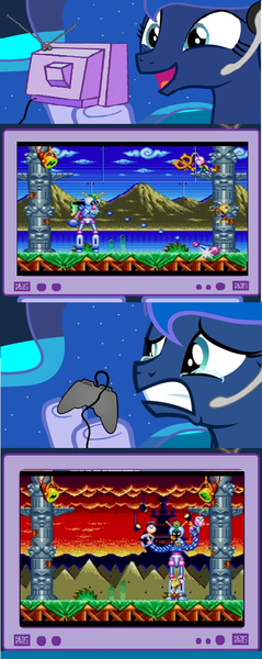 Size: 512x1288 | Tagged: beau, crying, derpibooru import, dynamite headdy, exploitable meme, gamer luna, gamer meme, gatekeeper, headdy, heather, meme, nasty gatekeeper, obligatory pony, princess luna, safe, tv meme