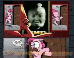 Size: 900x700 | Tagged: closing logo, d, derpibooru import, exploitable meme, guo xiang, meme, obligatory pony, pinkie pie, safe, surprise door, vanity plate, vid