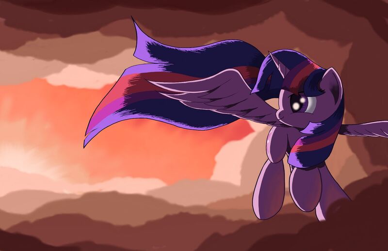 Size: 1700x1100 | Tagged: safe, artist:grennadder, derpibooru import, twilight sparkle, twilight sparkle (alicorn), alicorn, pony, female, flying, mare, solo