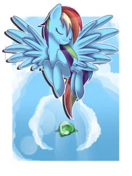 Size: 4800x6400 | Tagged: absurd resolution, artist:pastelflakes, derpibooru import, flying, rainbow dash, safe, solo, wonderbolts academy