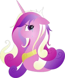 Size: 3160x3798 | Tagged: artist:murphylaw4me, artist:rainbowrage12, crying, derpibooru import, princess cadance, safe, simple background, solo, transparent background, vector