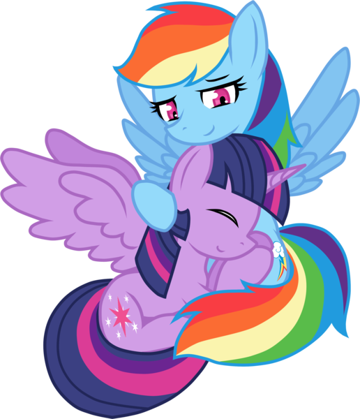 Size: 2791x3248 | Tagged: safe, artist:he4rtofcourage, derpibooru import, rainbow dash, twilight sparkle, twilight sparkle (alicorn), alicorn, pony, female, lesbian, mare, shipping, twidash