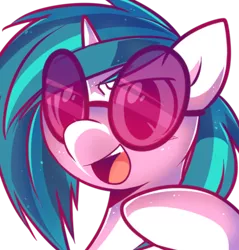 Size: 500x523 | Tagged: safe, artist:pekou, derpibooru import, vinyl scratch, pony, unicorn, female, looking at you, mare, solo