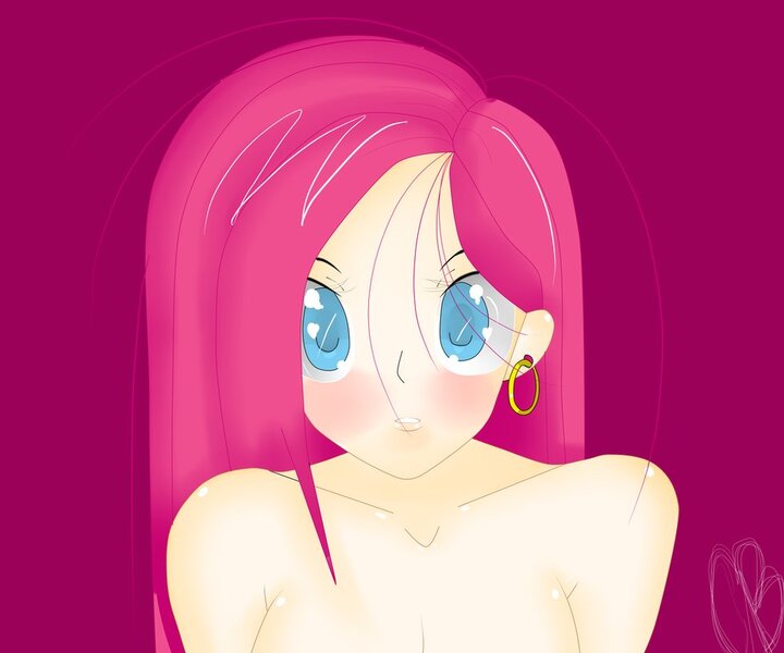 Size: 979x816 | Tagged: artist:fladdykin, breasts, derpibooru import, human, humanized, pinkamena diane pie, pinkie pie, suggestive