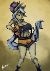 Size: 761x1080 | Tagged: ambrosia, anthro, artist:rayzor-sharp, cindy block, derpibooru import, human facial structure, safe