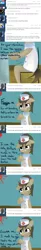 Size: 465x2820 | Tagged: artist:lilliesinthegarden, ask, comic, crossdressing, derpibooru import, doctor whooves, nurse, nurse turner, safe, time turner, tumblr