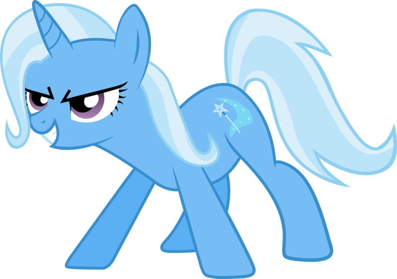 Size: 3391x2392 | Tagged: safe, artist:pinkiemina, derpibooru import, trixie, pony, unicorn, female, glare, grin, mare, simple background, smiling, solo, transparent background, vector