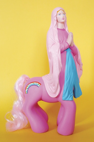 Size: 400x600 | Tagged: centaur, custom, derpibooru import, g3, irl, mary, mother of jesus, photo, ponytaur, safe, toy, what has science done