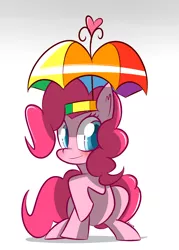 Size: 1000x1400 | Tagged: artist:kty159, derpibooru import, hat, pinkie pie, safe, solo, umbrella hat