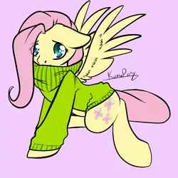 Size: 1000x1000 | Tagged: artist:rainbowdrool, bottomless, clothes, derpibooru import, fluttershy, partial nudity, safe, sweater, sweatershy