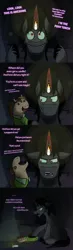 Size: 700x2400 | Tagged: artist:wiggles, ask king sombra, candle, derpibooru import, king sombra, oc, oc:coffee talk, puppet, safe, sock puppet, tumblr